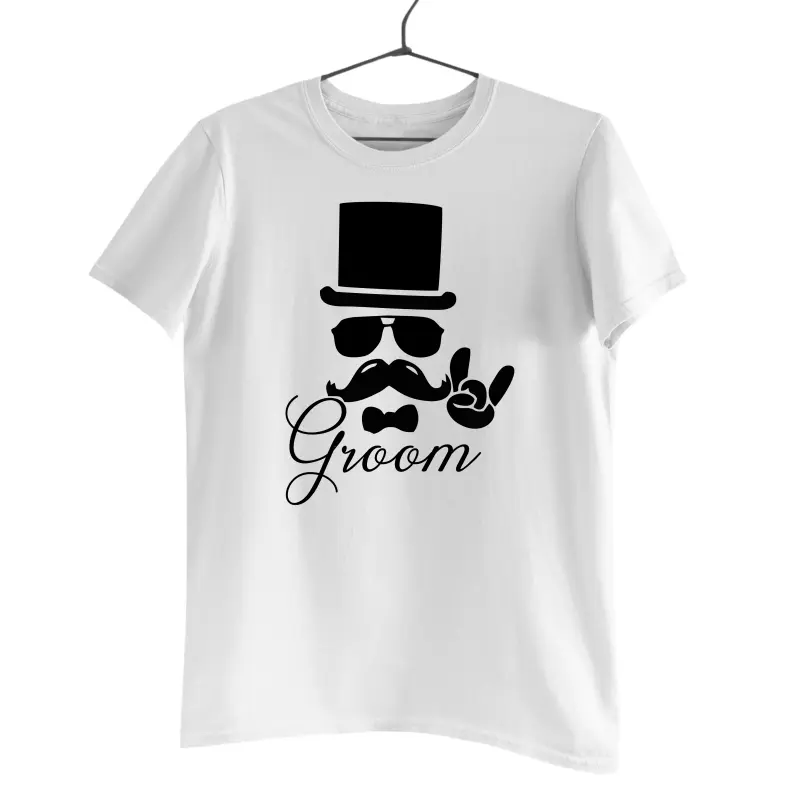 Groom, tricou cu mesaj